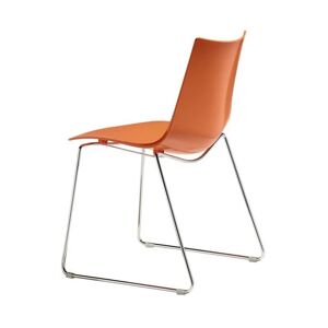 Chaise design en plastique orange Orange 51x80x51cm