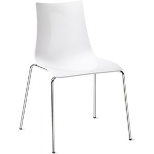 Chaise design en plastique blanc