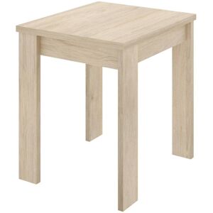 Dmora Table extensible effet bois de beige 79/134x67