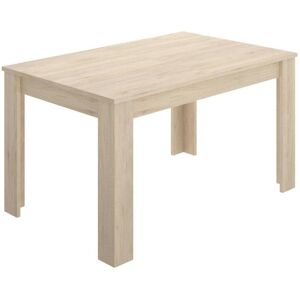 Dmora Table extensible effet bois de beige 140/190x90