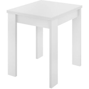 Dmora Table extensible effet bois blanc 79/134x67