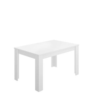 Dmora Table extensible effet bois blanc 140/190x90