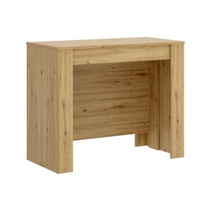 Dmora Table extensible effet bois de beige 54/239x90