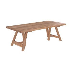 Rendez Vous Deco Table rectangulaire 8 personnes en bois de teck recycle 220 cm Marron 220x75x100cm