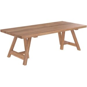 Rendez Vous Deco Table rectangulaire 8 personnes en bois de teck recycle 220 cm Marron 220x75x100cm