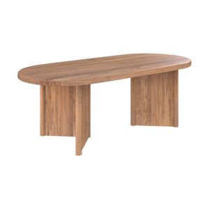 Rendez Vous Deco Table ovale 8 personnes en bois de teck recycle 220 cm Marron 220x75x100cm