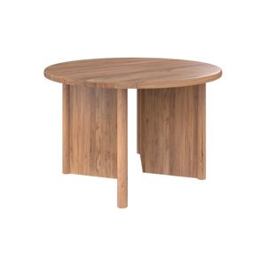 Rendez Vous Deco Table ronde 4 personnes en bois de teck recycle D120 cm Marron 120x75x120cm
