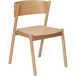 Hübsch Chaises de salle a manger en hetre, placage de chene et bois