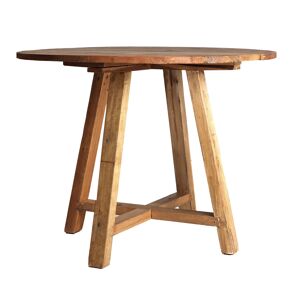 Lastdeco Table salon en bois de mahogany marron 100x100x75 cm - Publicité