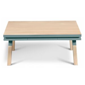 MON PETIT MEUBLE FRANCAIS Table basse avec tiroir 100 cm, 100% frene massif