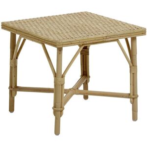 Table basse en rotin naturel beige