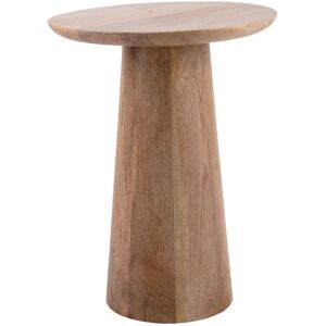 Table d'appoint en bois de manguier D35,5cm bois clair Marron 36x45x36cm