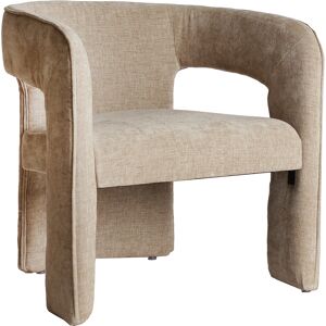 Lastdeco Chaise en Velours Beige 68x66x73 cm - Publicité