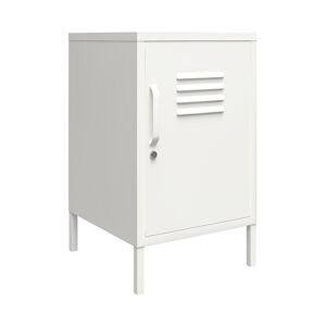 Dorel Home Table d'appoint avec 1 porte en métal blanc - Publicité