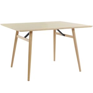 Loft24 Table à manger 120x80 cm 6 personnes en MDF Nature Chêne - Publicité