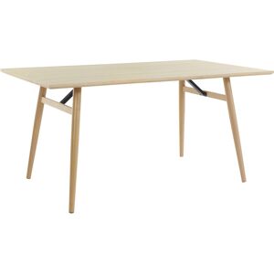 Loft24 Table à manger 160x90 cm 8 personnes en MDF Nature Chêne - Publicité