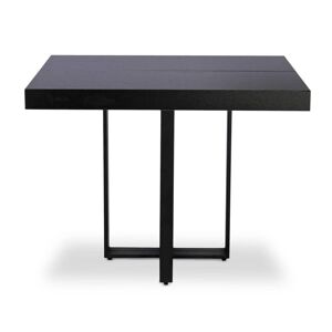 Menzzo Table extensible noir pieds noir - Publicité
