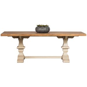 Hellin Table rectangulaire en bois pietement poutre L220