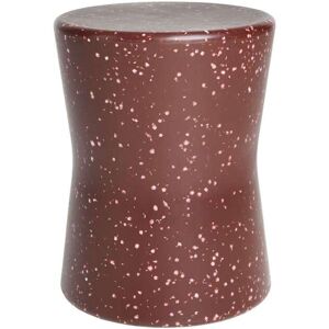 Tabouret marron en plastique en recyclé Ø23xH35cm Marron 23x35x23cm