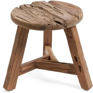 Bazar Bizar Tabouret en bois de teak recycle