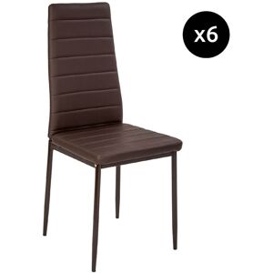 Tectake Ensemble de 6 chaises de salle à manger - Publicité