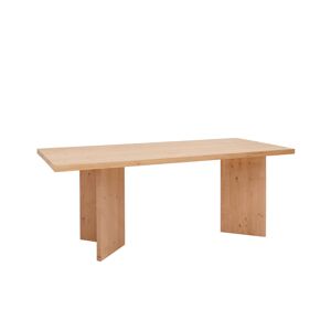 Decowood Table de salle à manger en bois de sapin marron 160x75cm - Publicité