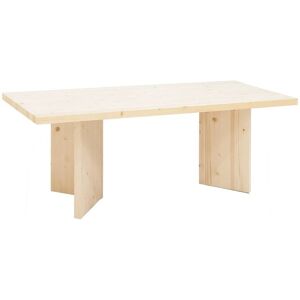 Decowood Table de salle à manger en bois de sapin naturel 160x75cm - Publicité