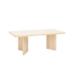 Decowood Table basse en bois de sapin en naturel 120x50cm - Publicité