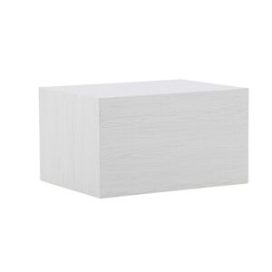 Meubles & Design table d'appoint cubique en bois blanc