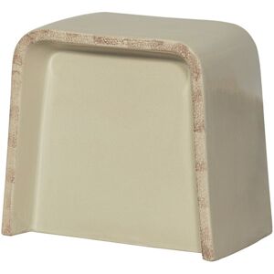 Table d'appoint en céramique H53cm beige Beige 46x53x31cm