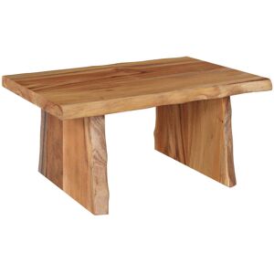 Rendez-Vous Deco Table basse rectangulaire en bois de teck recycle