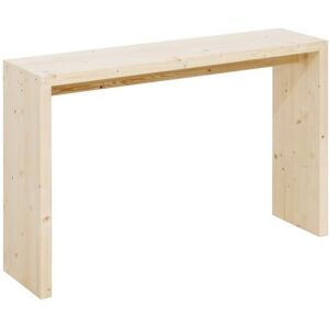 Decowood Console en bois de sapin ton naturel 120x80cm