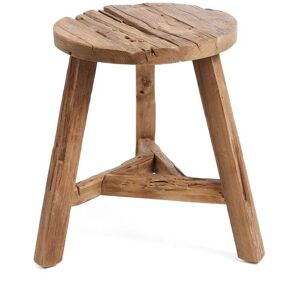 Bazar Bizar Tabouret en bois de teak recycle