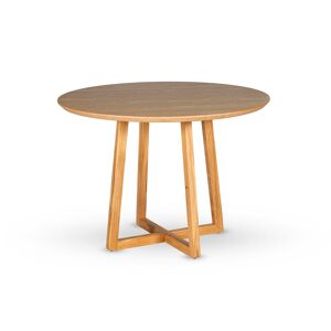 Lisa Design Table a manger contemporain 110 cm bois