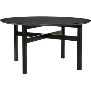 Hübsch Table de repas large en bois de frene noir