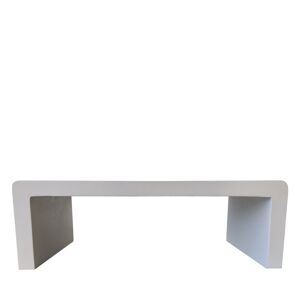 Drawer Table basse en fibre de ciment 120x55cm blanc Blanc 120x40x55cm