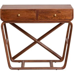 Made in Meubles Table console en bois marron 90x37 cm