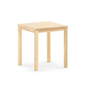 Defora Home Table de jardin en bois et ceramique beige 65x65 Beige 65x72x65cm