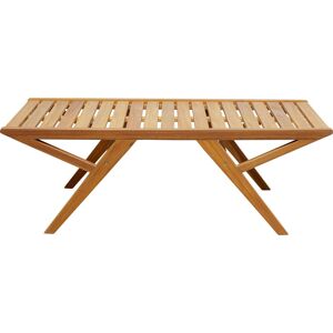 Kare Design Table basse de jardin en acacia massif L120 Marron 120x40x60cm