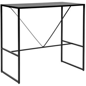 Usinestreet Table de bar en metal - 115x60 cm - Noir