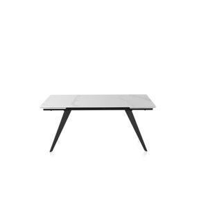 GEESE HOME Table à rallonge en céramique blanche 180/260x95 - Publicité