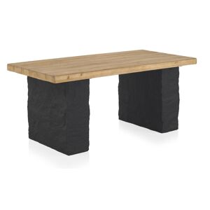 GEESE HOME Table en panneaux de fibres de moyenne densite placage d'epicea 180x90