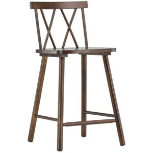 Meubles & Design Lot de 2 chaises de bar en bois marron - Publicité