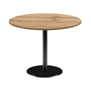 Restootab - Table Ø120cm - modèle Rome chêne armor