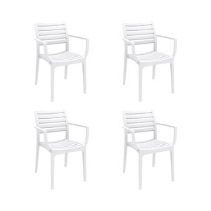 Resol GARBAR ALMA Fauteuil Extérieur Set 4 Blanc