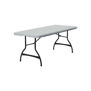 Table pliante rectangulaire gamme 'Nesting' blanche 183x76cm Lifetime