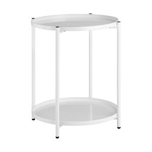 tectake Table d’appoint OXFORD - blanc -404198