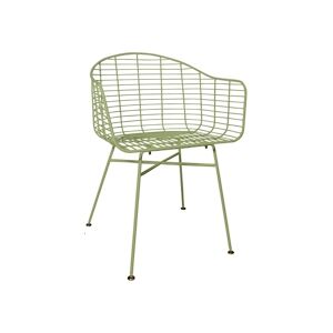 NOW'S HOME - Lot De 2 Fauteuils De Table D'exterieur En Metal Vert Soho