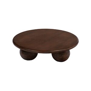 AMADEUS Table basse Bettyna - Marron Rond Bois Amadeus 90x90 cm