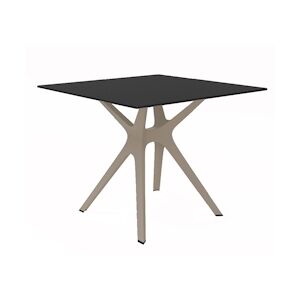 RESOL VELA S Table Carrée Intérieure, Extérieure 90x90 Pied Sable - Tableau Noir